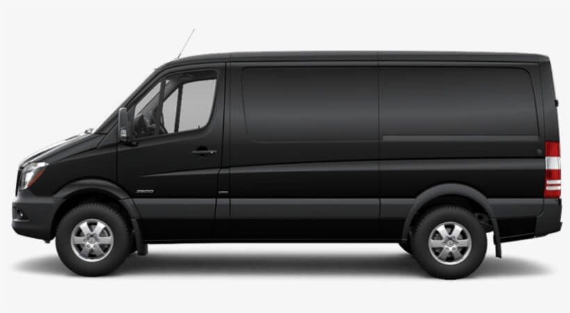 plain black van